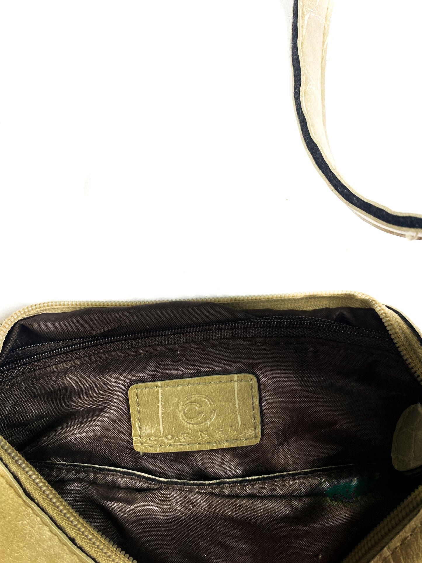 Beige Alligator Leather Purse
