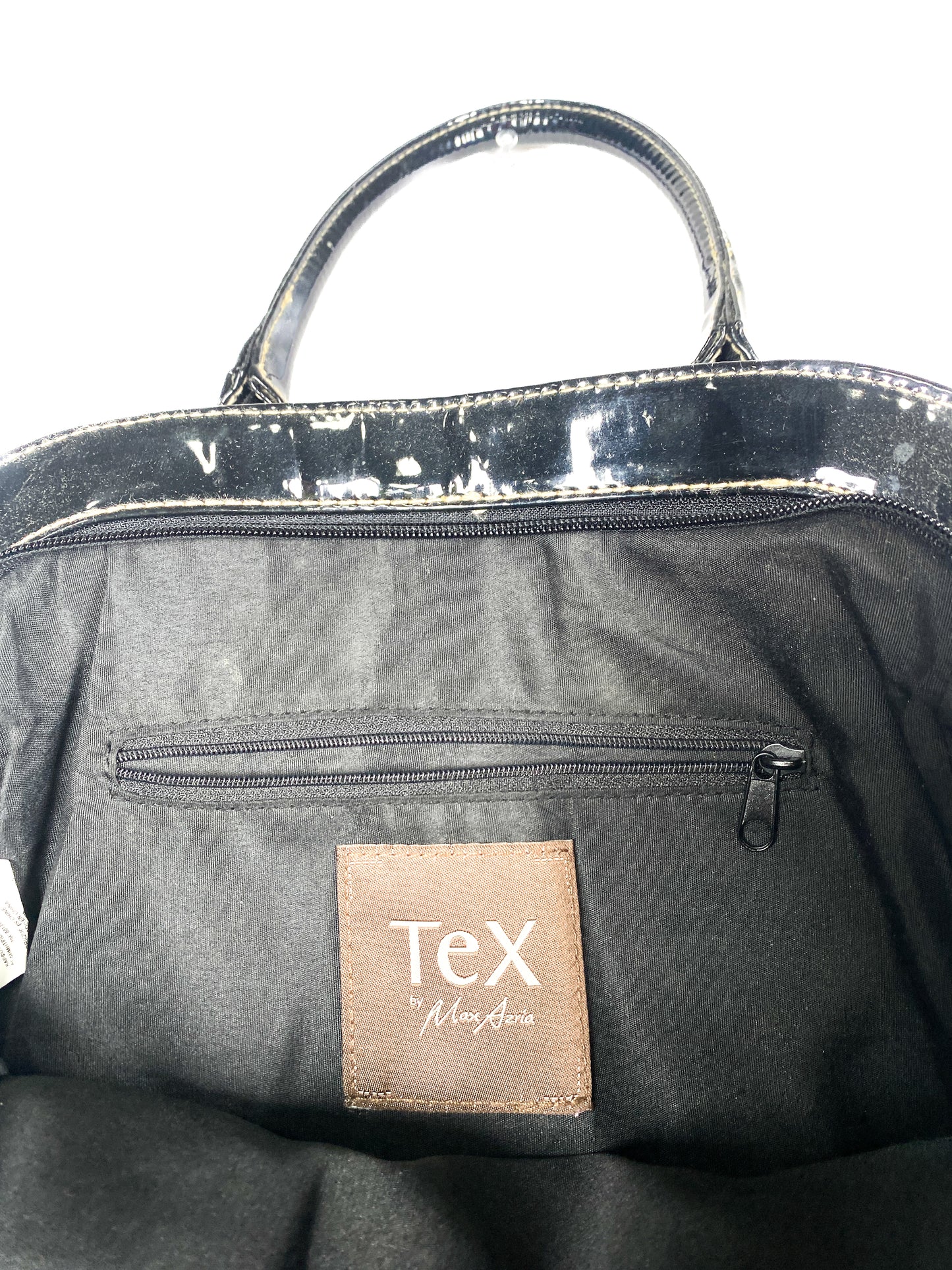 Patent Black Buckle Hand Purse