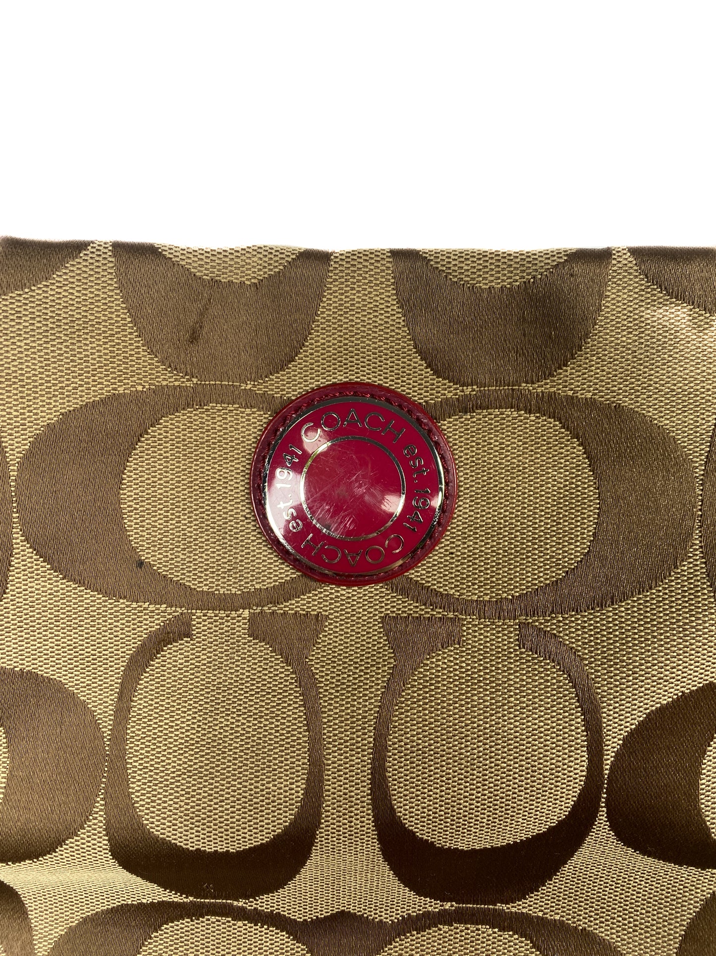 Coach Maroon Logo Purse