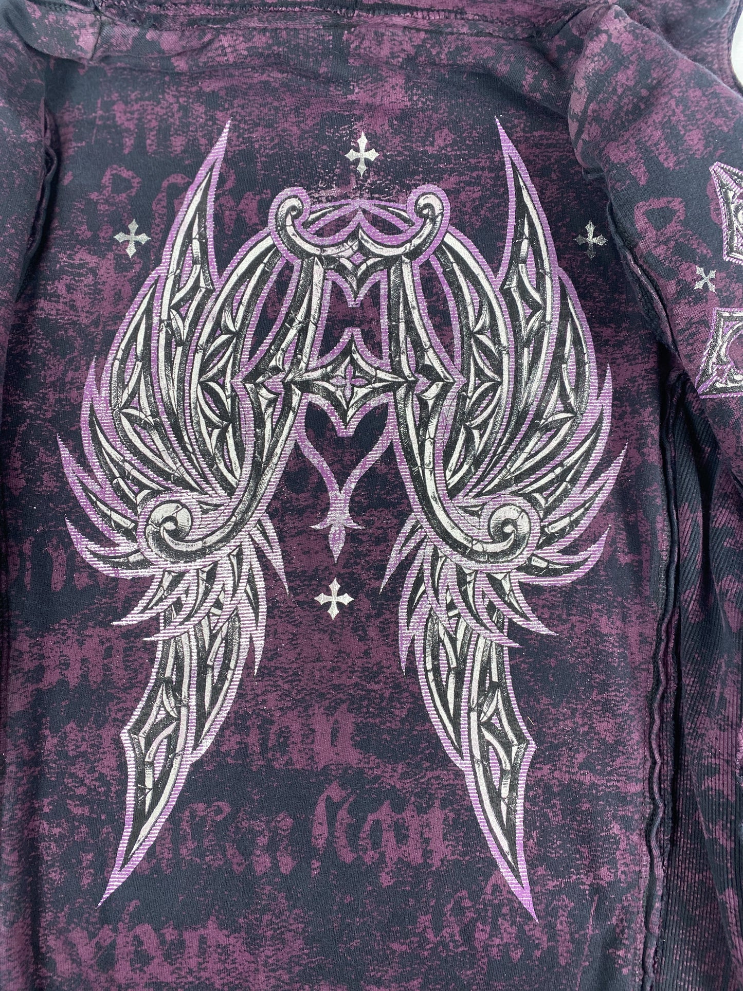 Affliction Reversible Thermal Zip-Up Hoodie