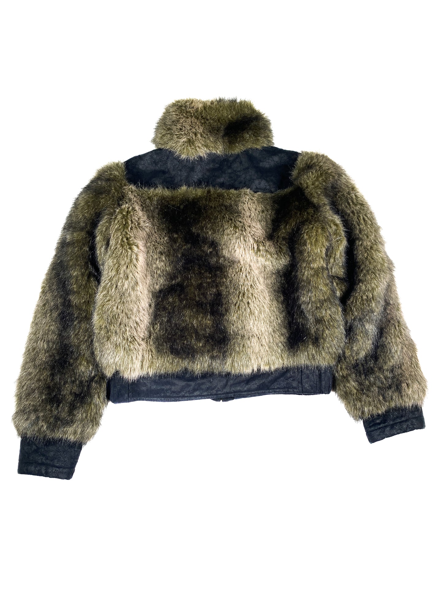 Cropped Faux Fur Coat
