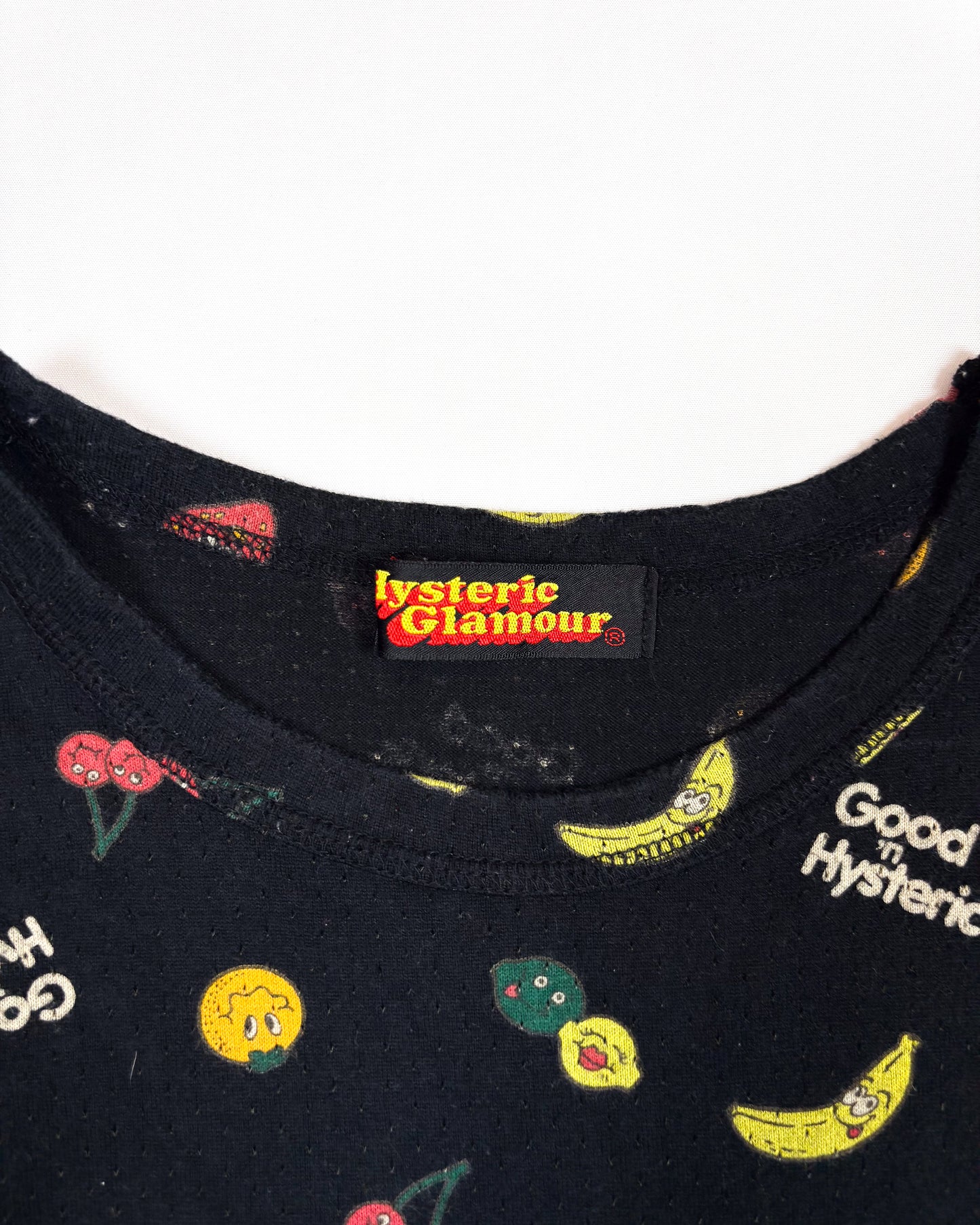 90s Hysteric Black Fruits Tank Top