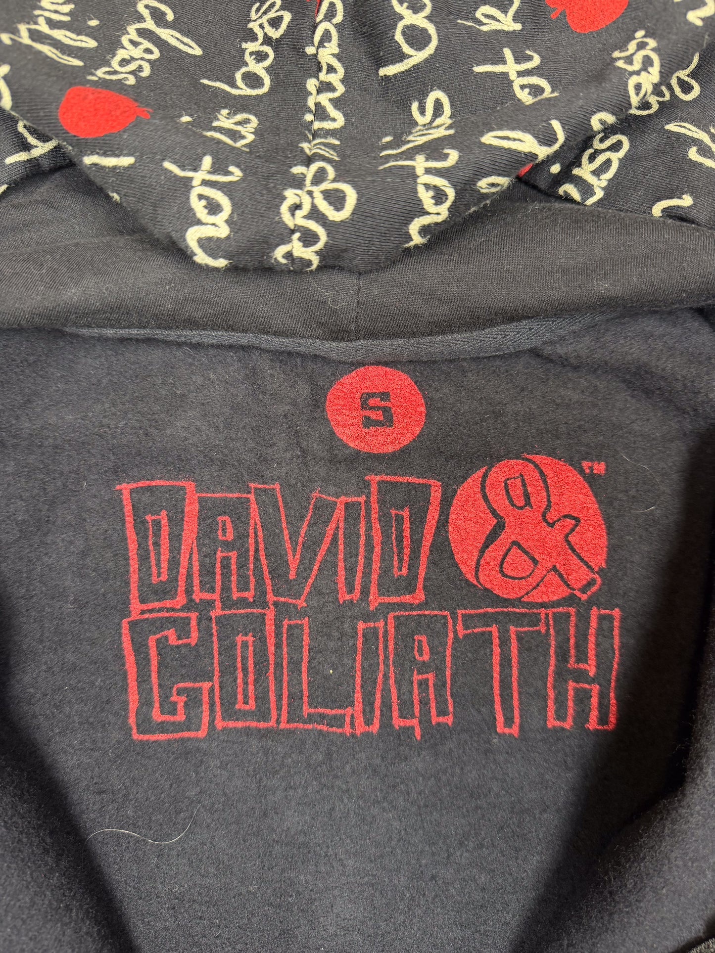 David & Goliath "I Will Not Kiss Boys In School Zip Up Hoodie