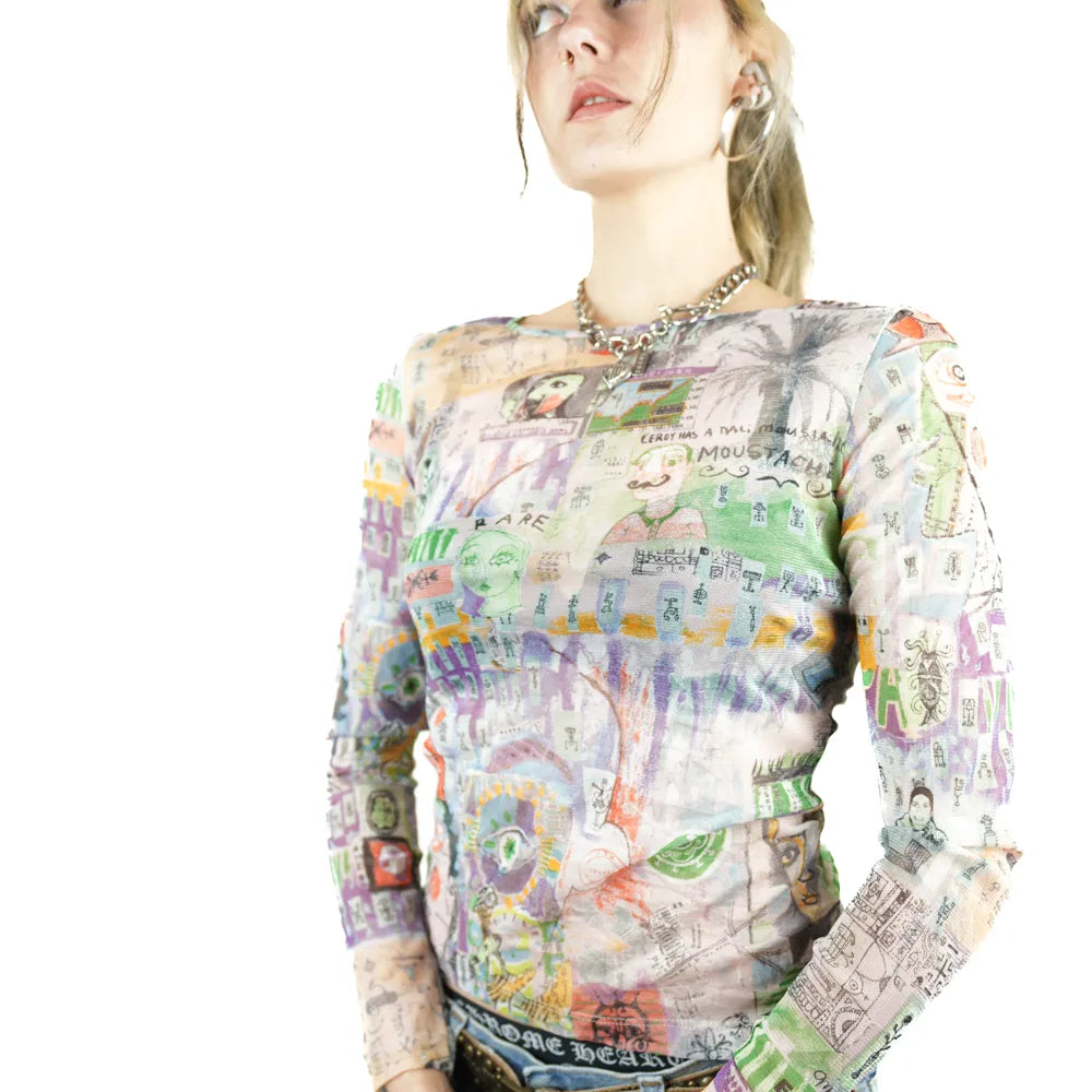 Vintage Mesh "Rare" Artist Long-Sleeves