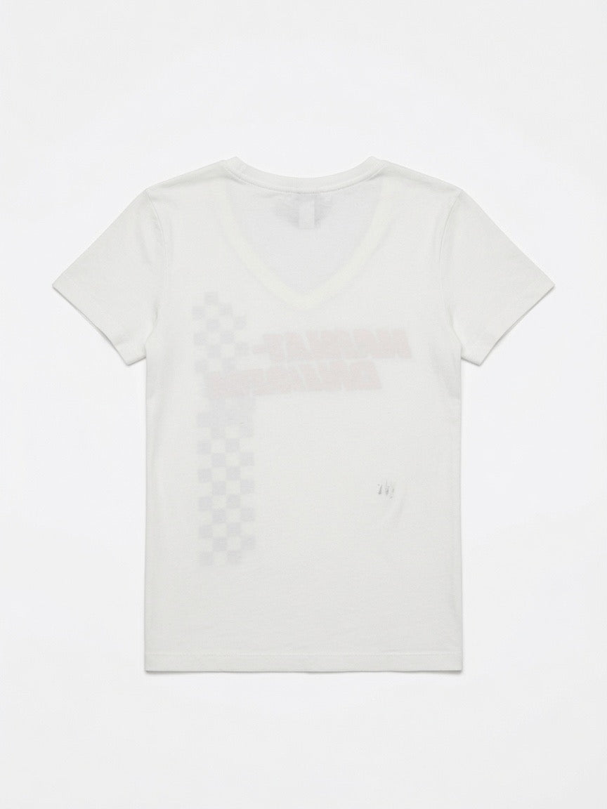 Harley Davidson White Stripped T-shirt