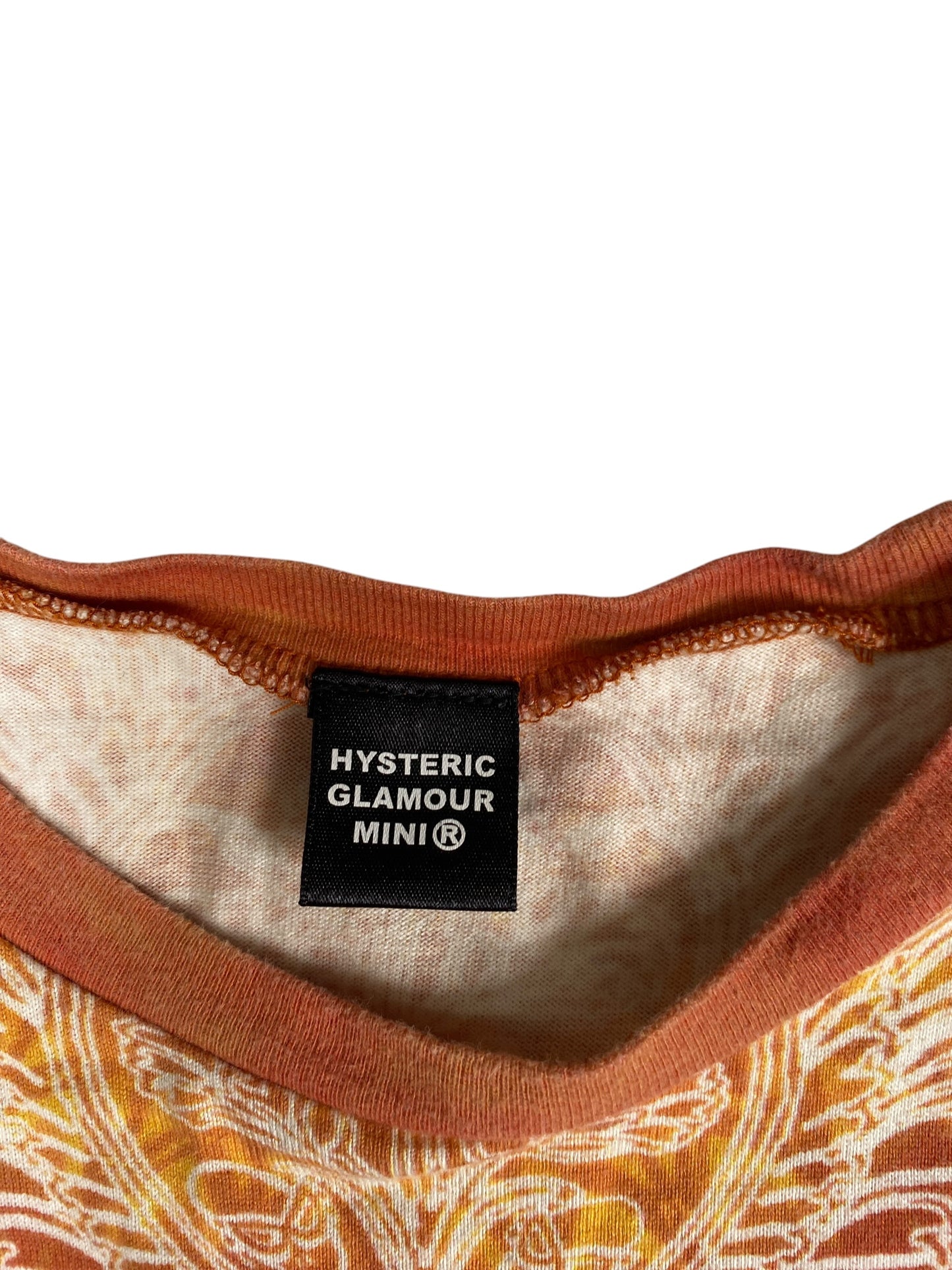 Vintage Hysteric Mini Orange Hippie Tie Dye Tee