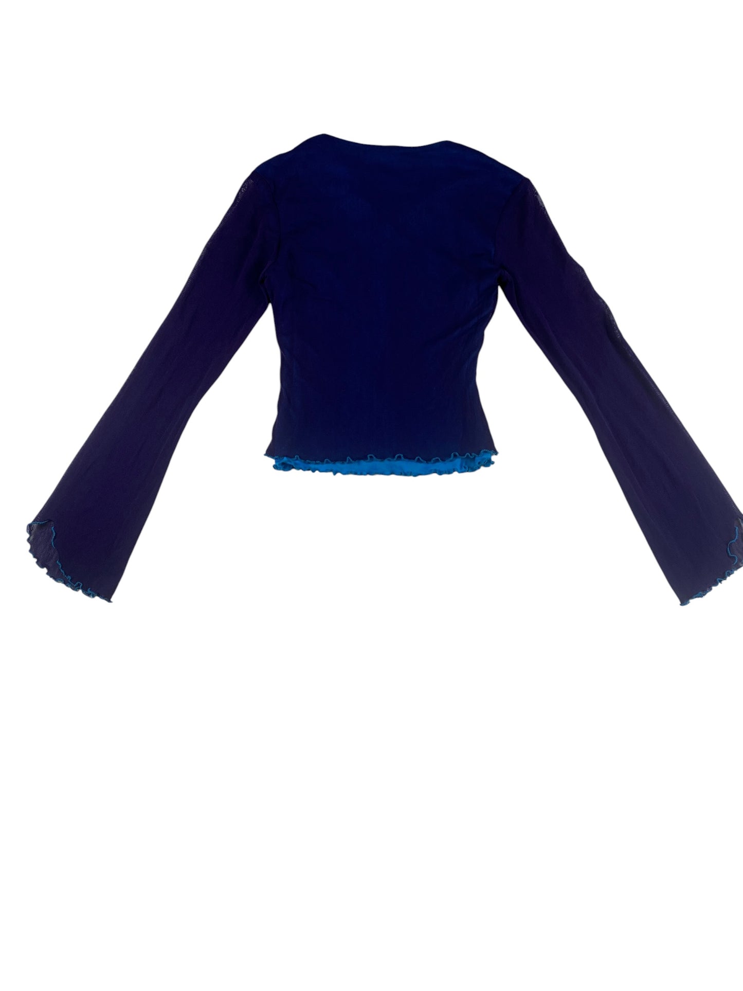 Vintage Sheer Layered Mermaid Long-Sleeve