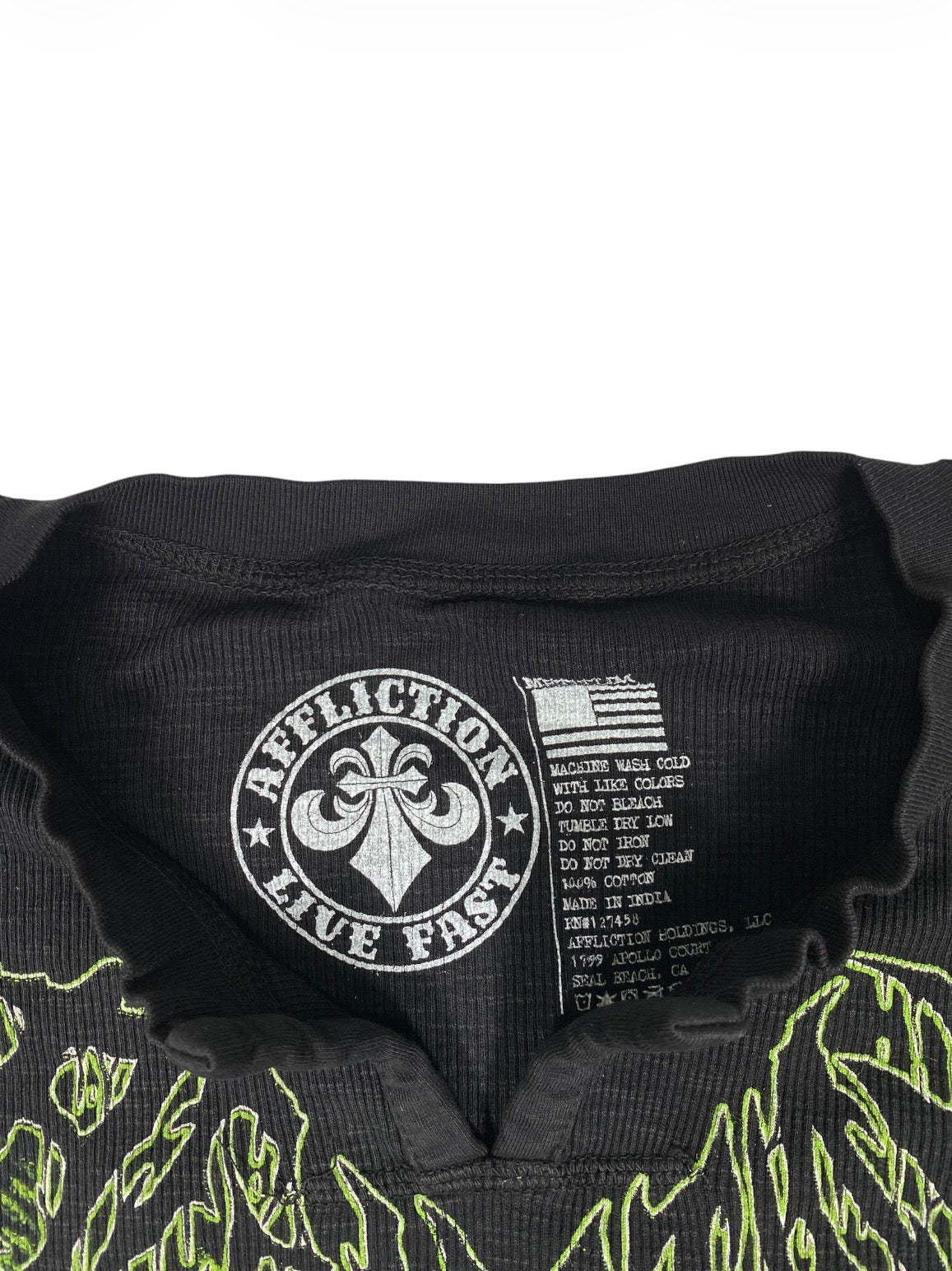Affliction Toxic Wrath L/S Slit NK Tee