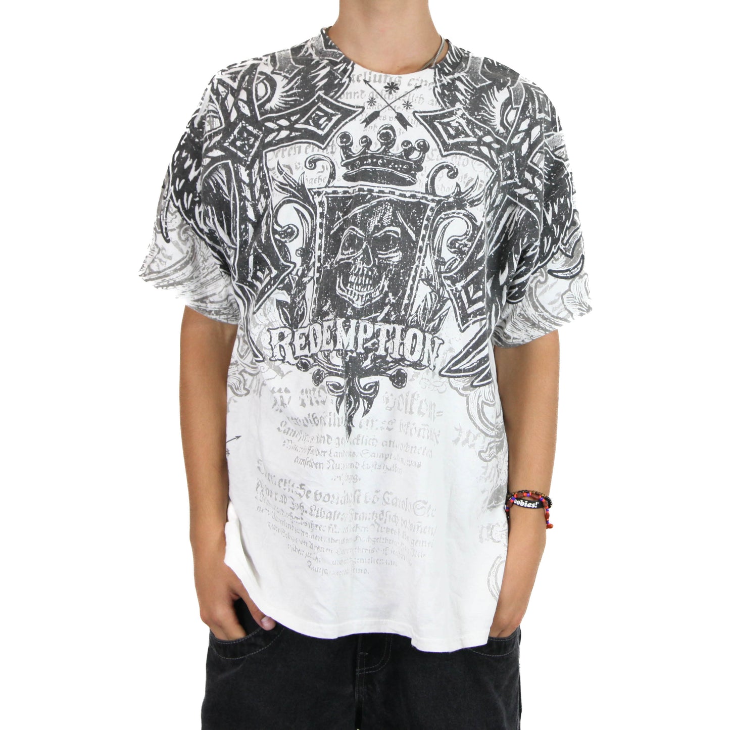 2000's MMA Grunge Goth Graphic Tee