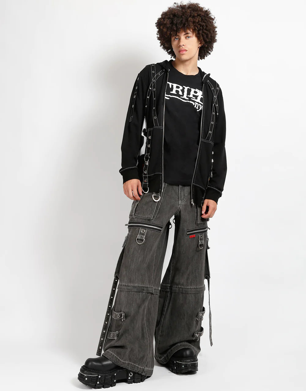 Tripp NYC X-Strap Pant Black Denim