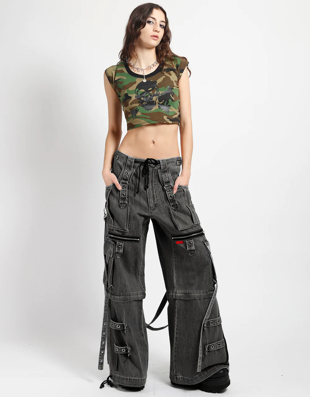 Tripp NYC X-Strap Pant Black Denim