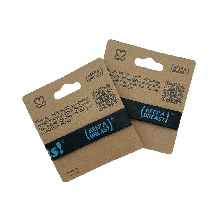 I LOVE BOOBIES! BRACELETS BLACK/BLUE