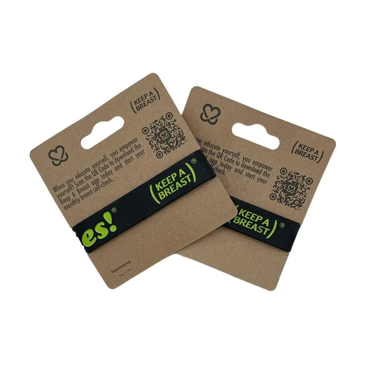 I LOVE BOOBIES! BRACELETS BLACK/GREEN