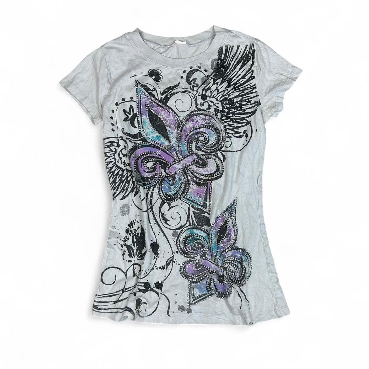 Bedazzled Grunge Wings Top