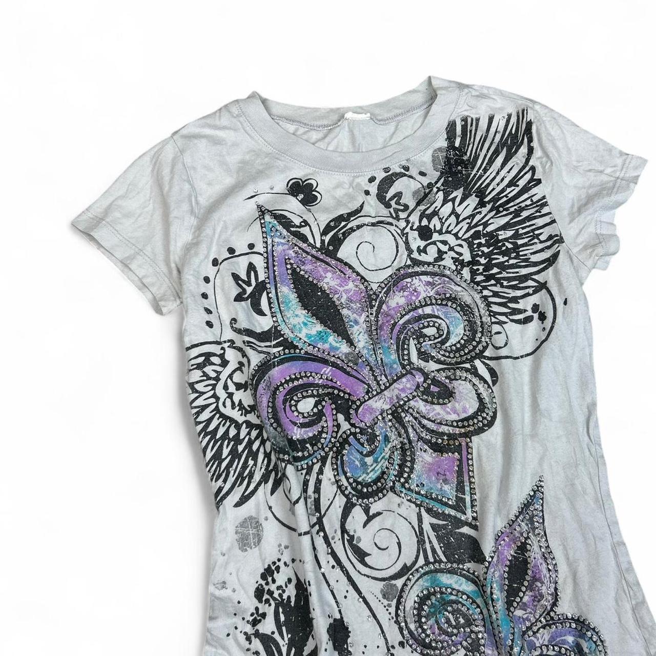 Bedazzled Grunge Wings Top