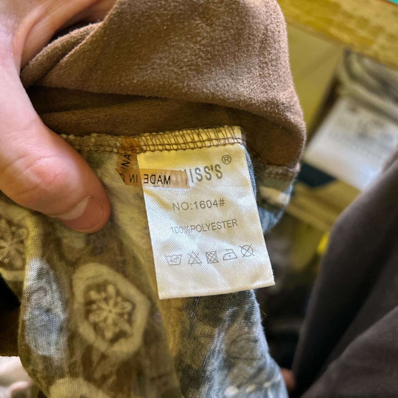 Vintage Exquiss's Brown Patched Grunge Y2K Long Sleeve