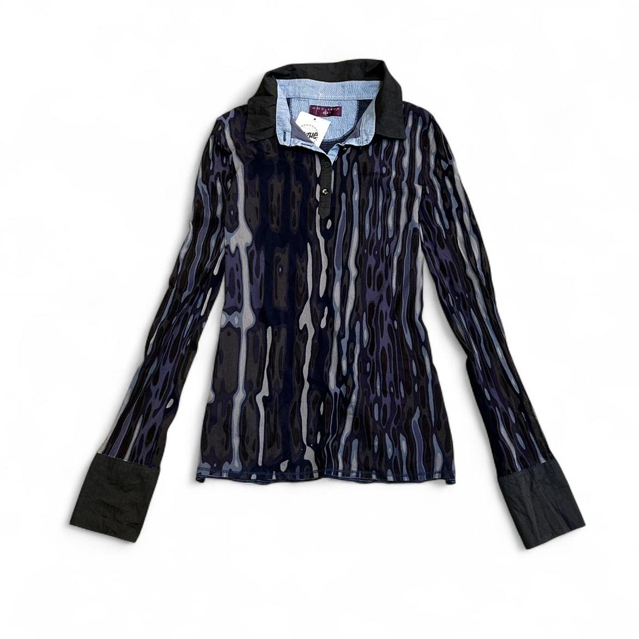 Collared Button Up One Step Long Sleeve Y2K