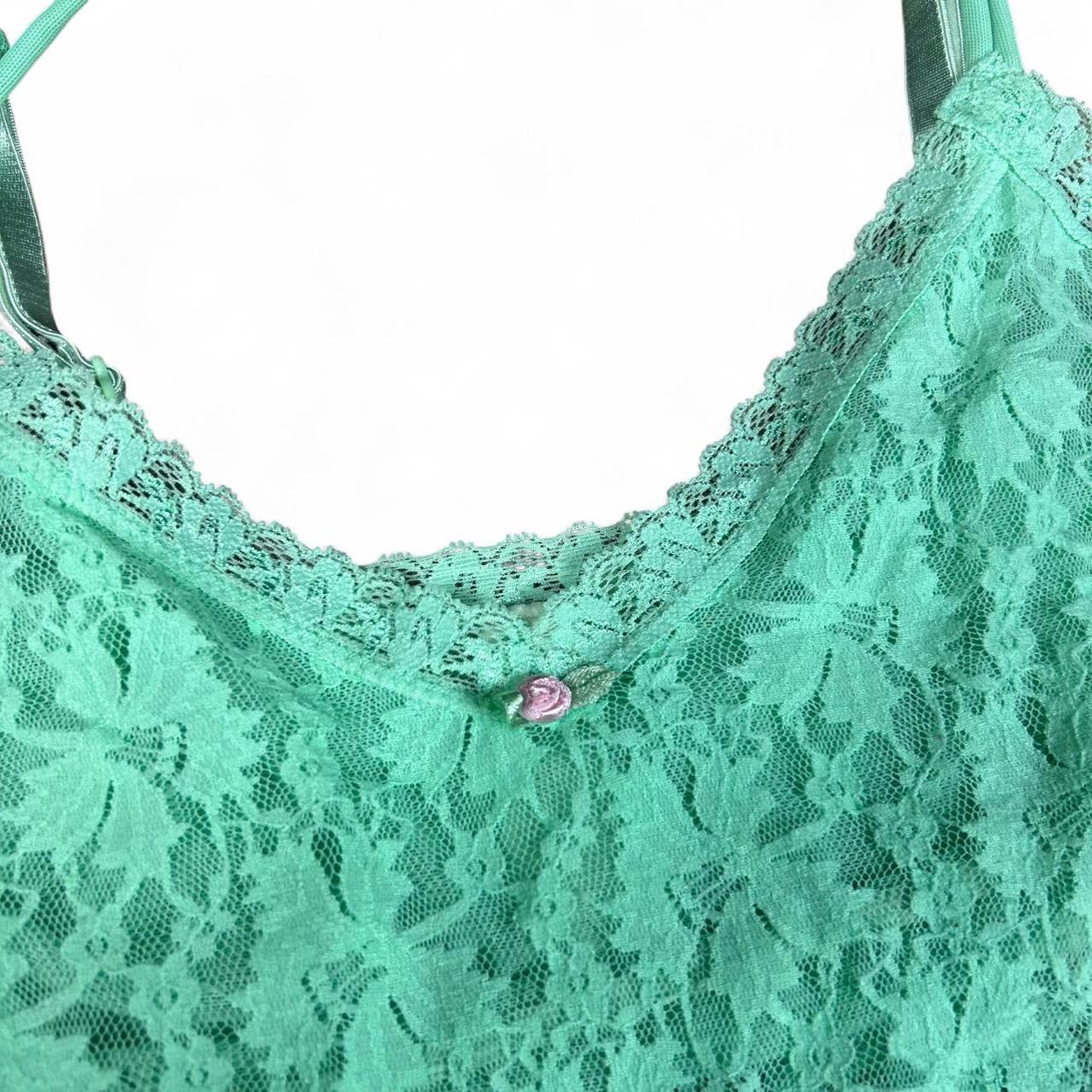 Y2K Teal Mermaid Lace Cami