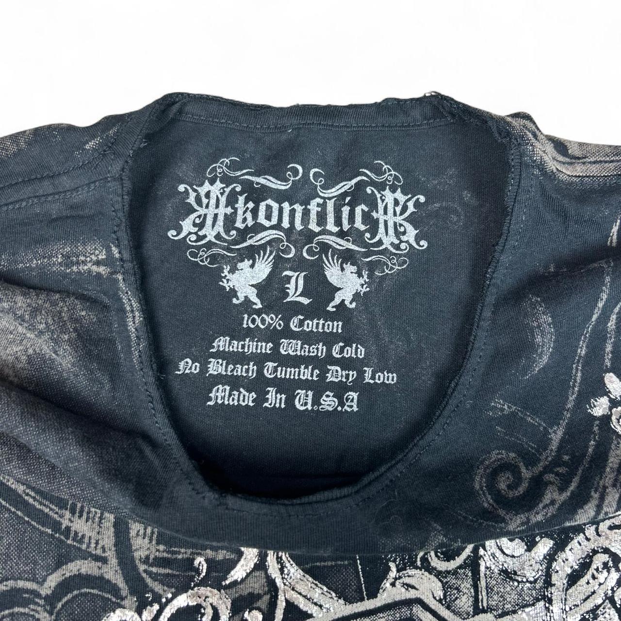 2000s Konflic Silver Cross Muscle Tee