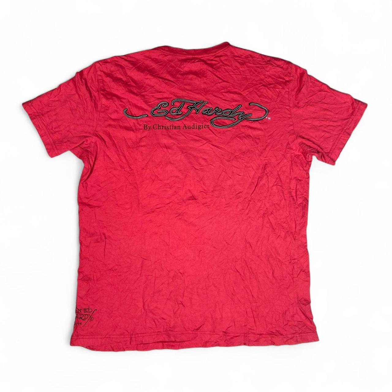Ed Hardy Skull Pleather Tee