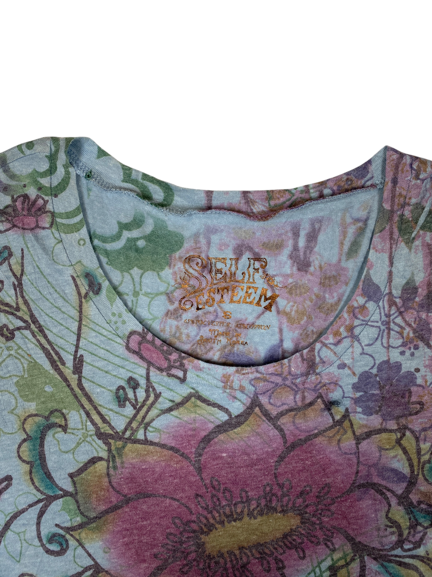 Y2K Floral Tattoo Short Sleeve