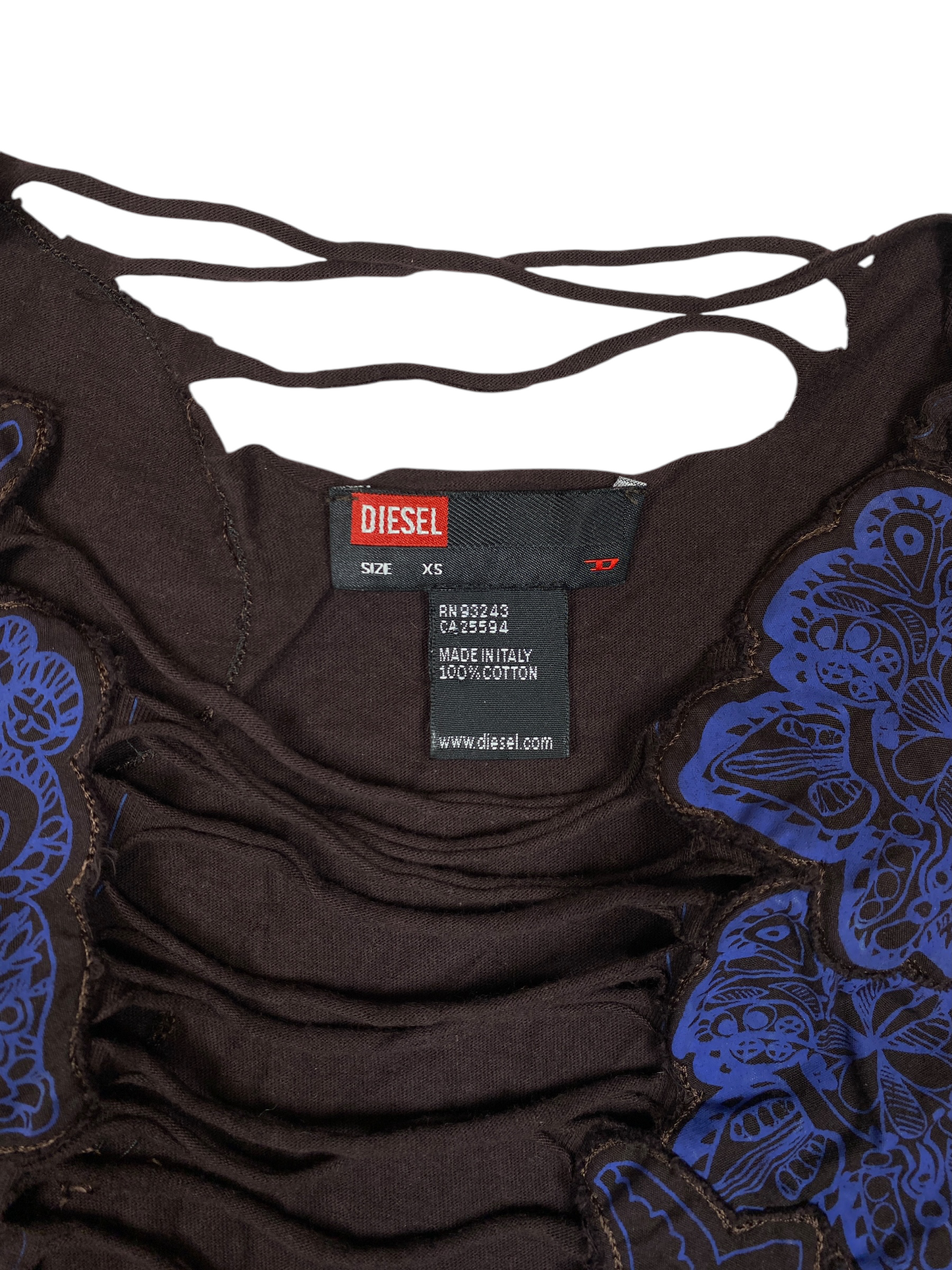 Diesel Flora Striped Slitted Tank