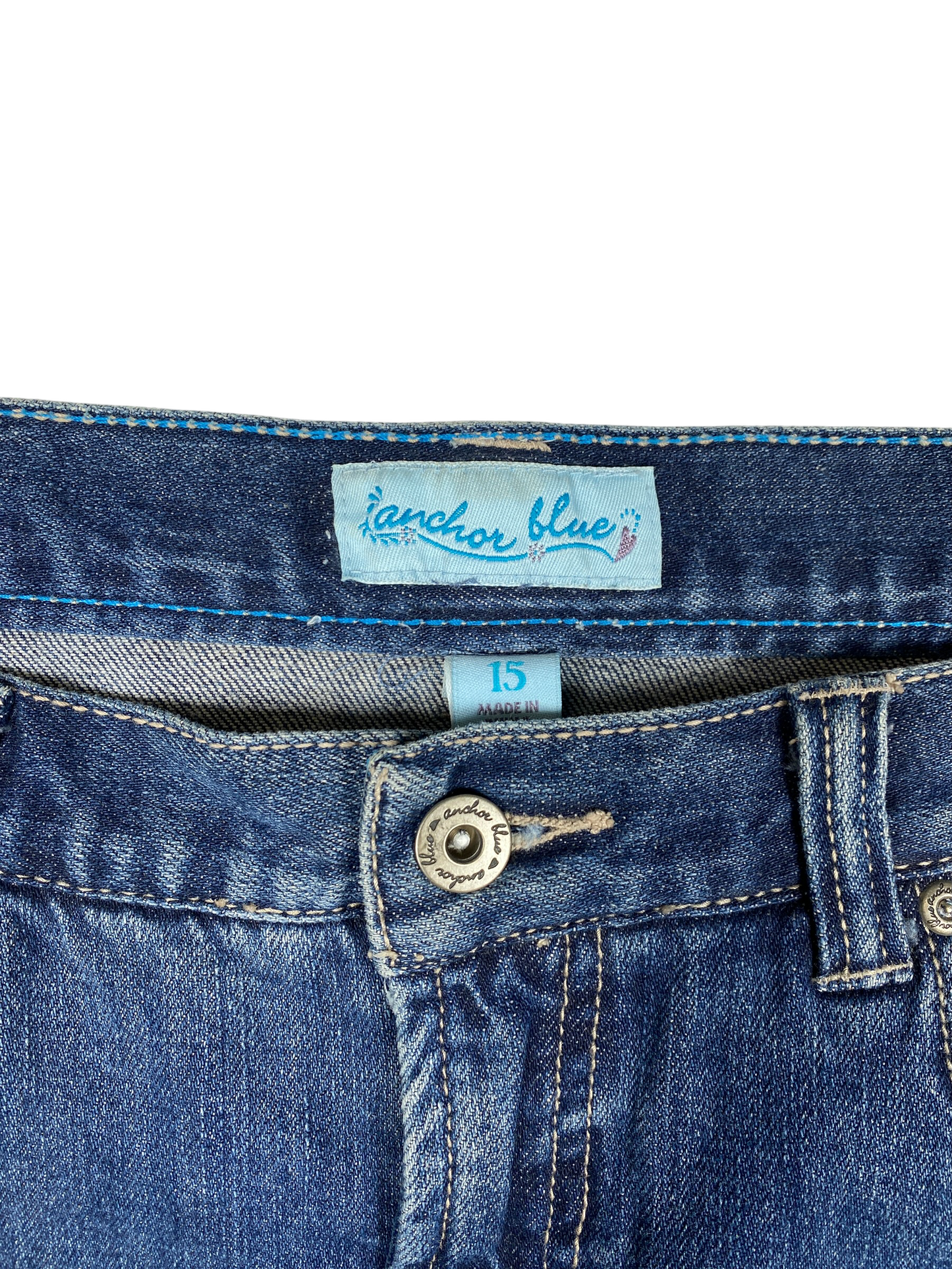 Y2K Raw Hem Denim Skirt