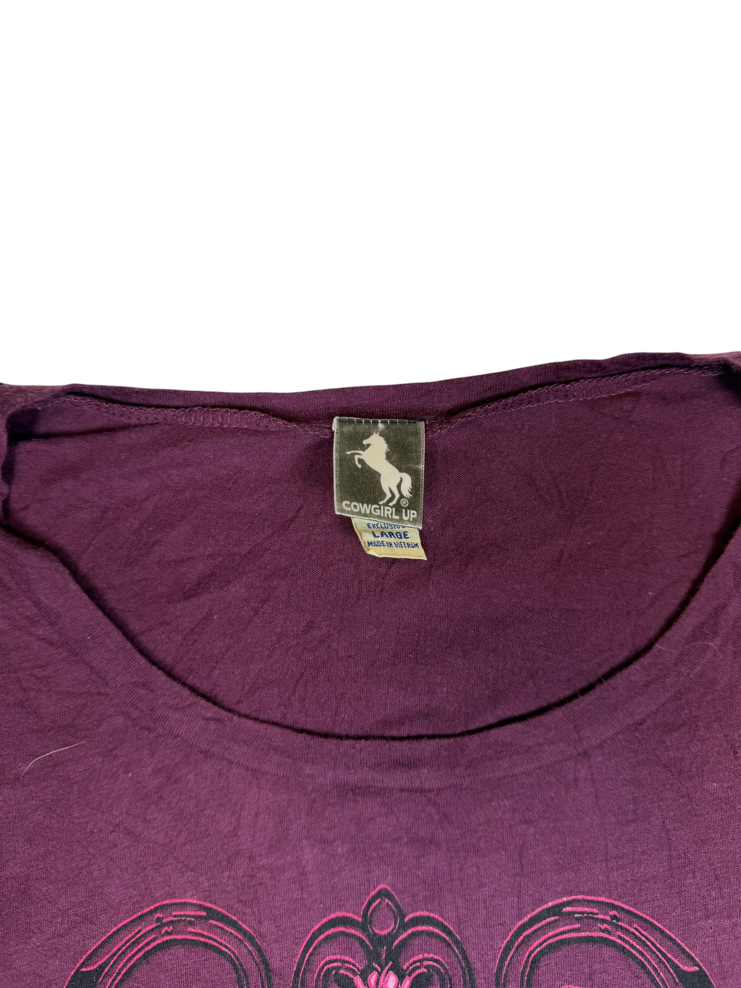 Cowgirl Up Purple Graphic Tshirt