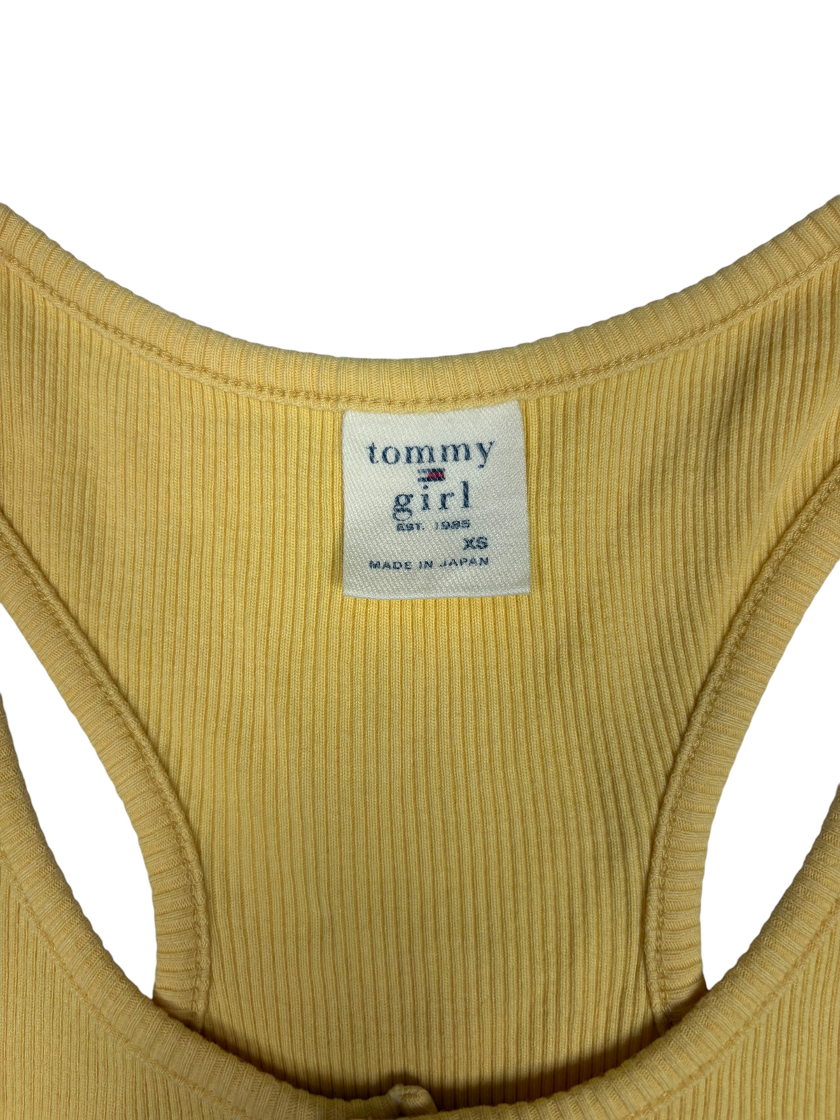 Vintage Tommy Girl Racerback Ribbed Tank