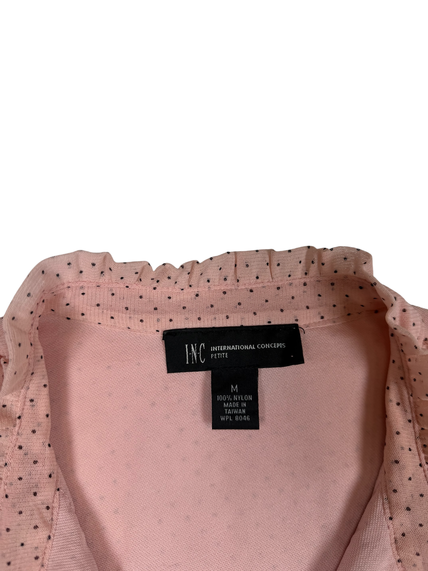 I-N-C Pink Polka-Dot Blouse