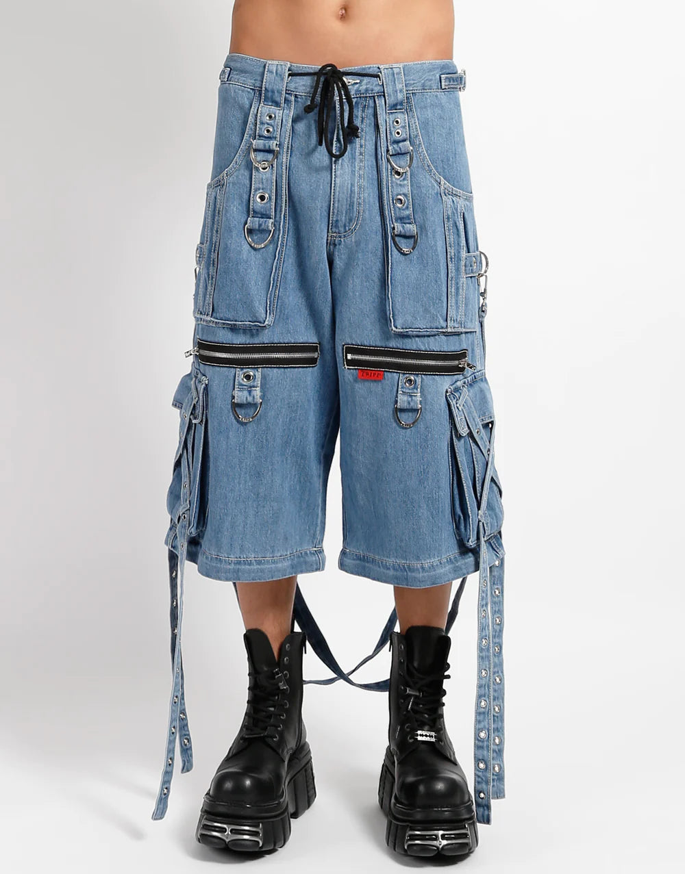 Tripp NYC X-Strap Pant Light Blue Denim