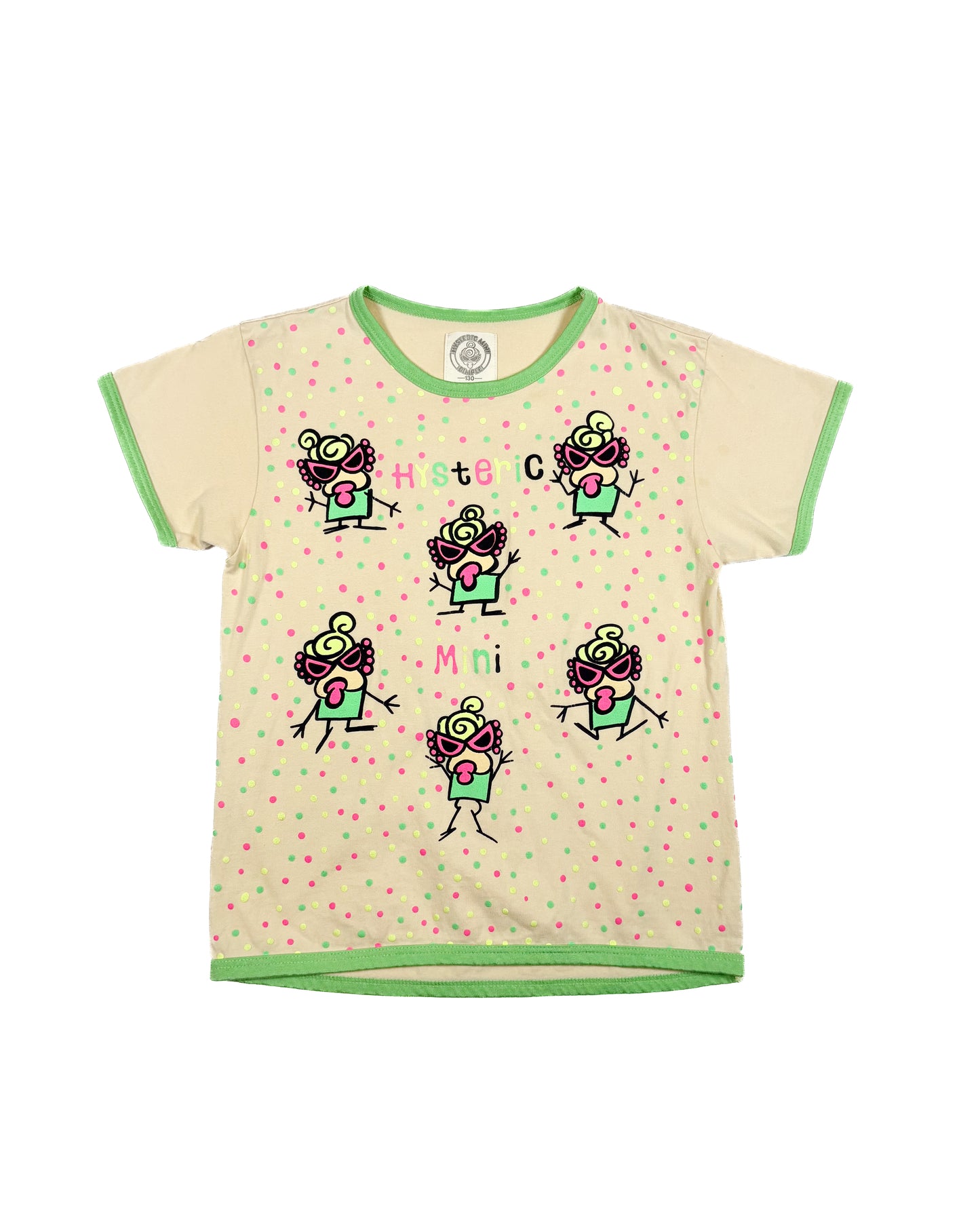 Hysteric Mini Puff Print Neon Baby Tee