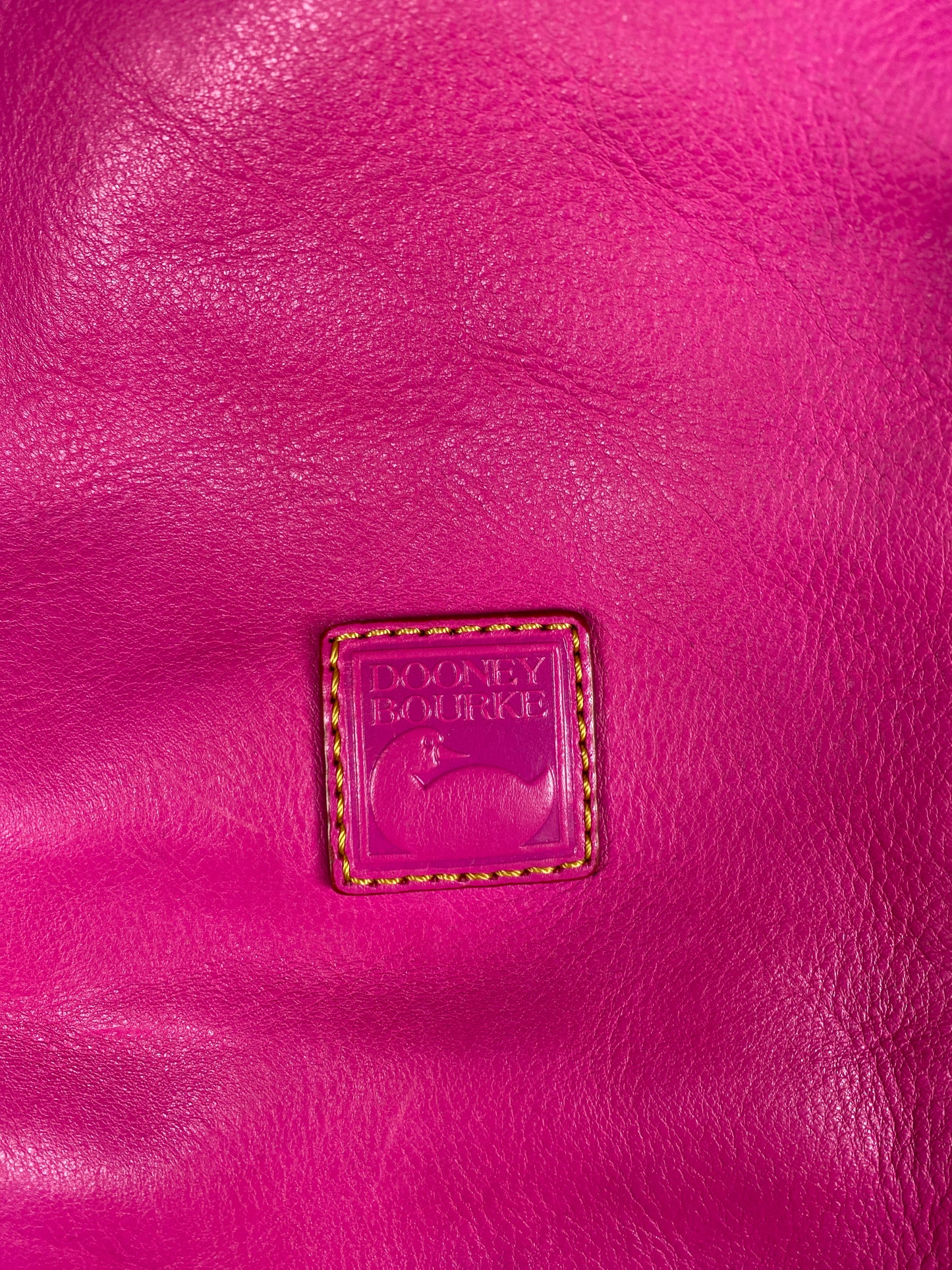 Pink Leather Purse with Tassels