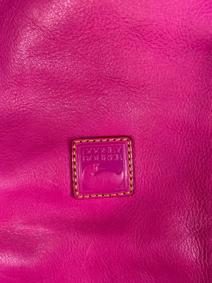 Pink Leather Purse with Tassels