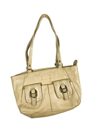 Beige Buckled Purse