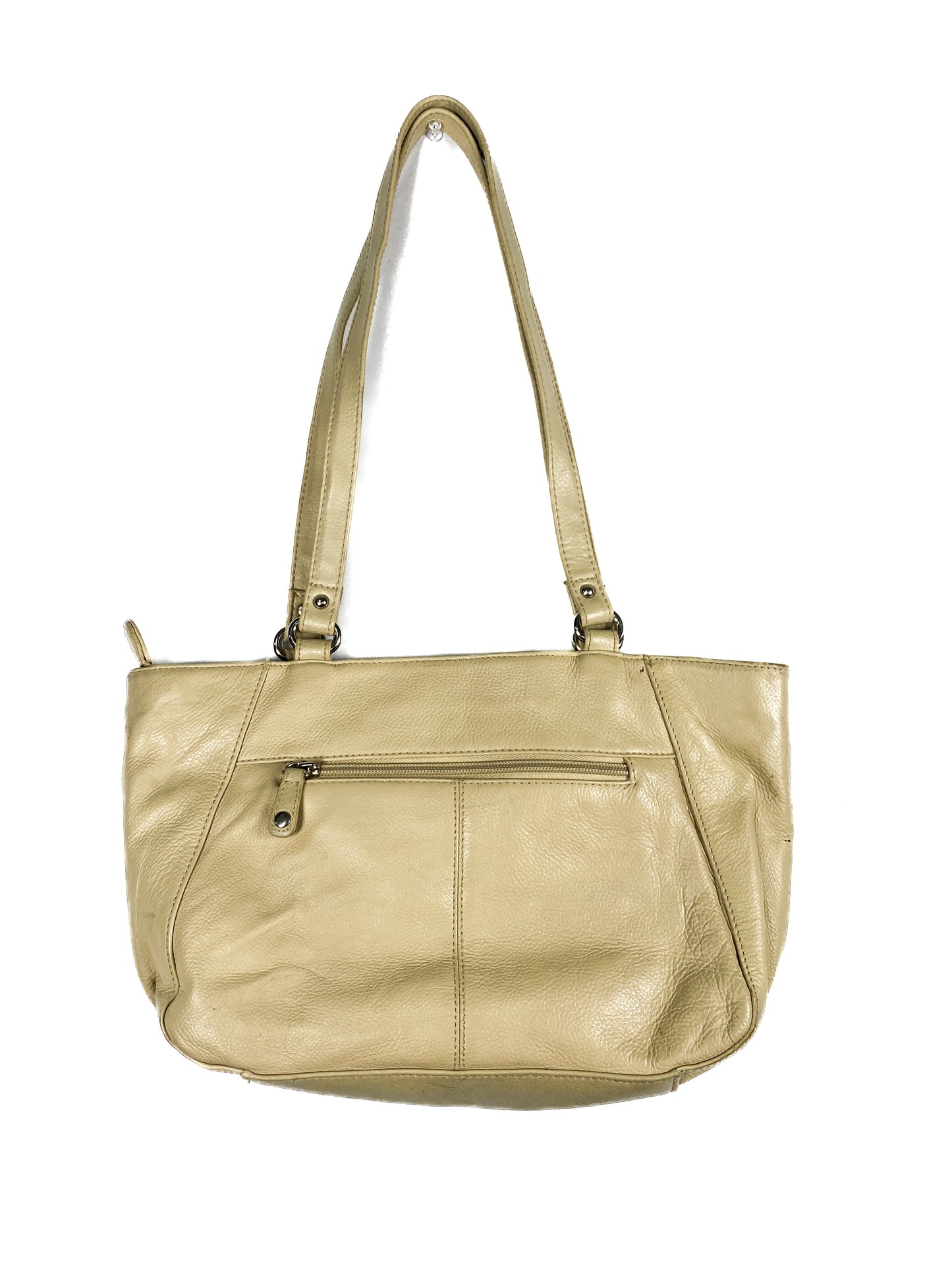 Beige Buckled Purse