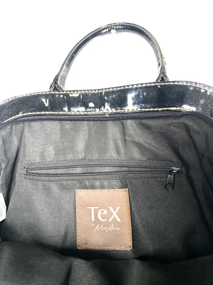 Patent Black Buckle Hand Purse
