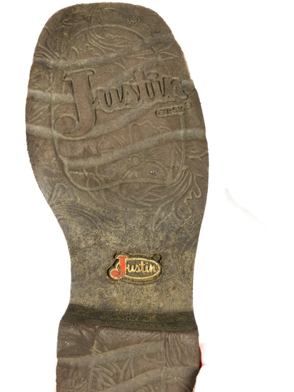Faded Green Leather Cowboy Boots