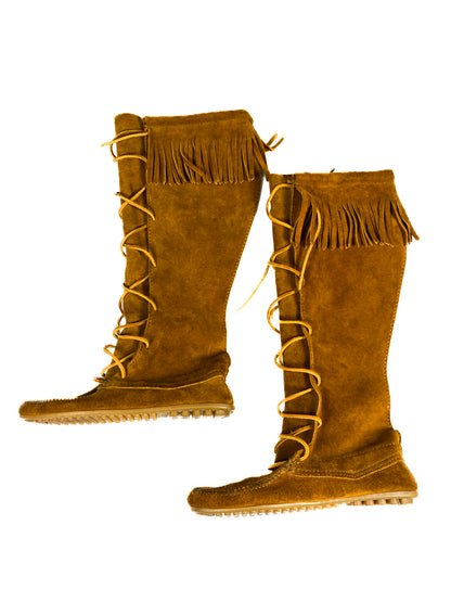 Minnetonka Suede Boots with Fringe