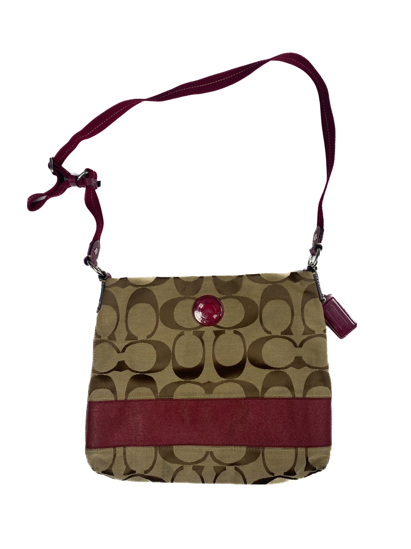 Coach Maroon Logo Purse