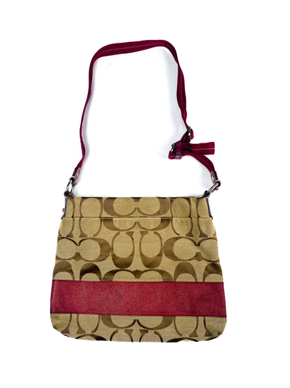 Coach Maroon Logo Purse