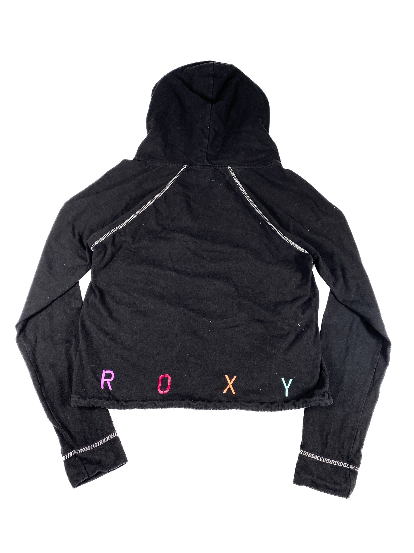 Roxy Crop Zip-Up Hoodie