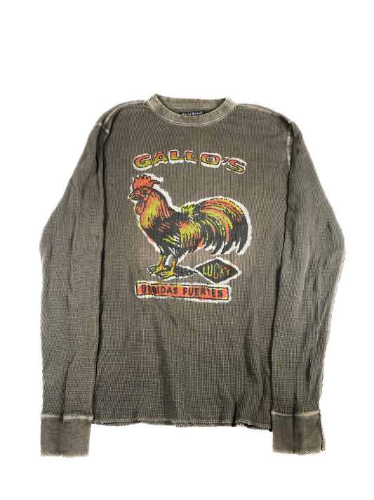 2000's Chicken Graphic Thermal Long-Sleeve