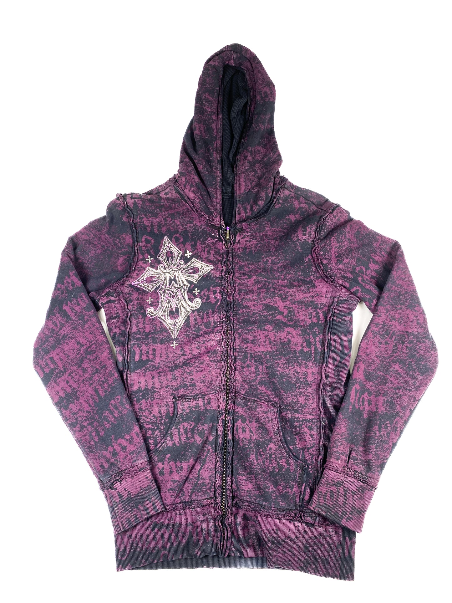 Affliction Reversible Thermal Zip-Up Hoodie