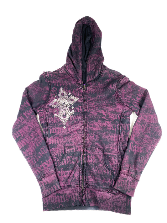 Affliction Reversible Thermal Zip-Up Hoodie