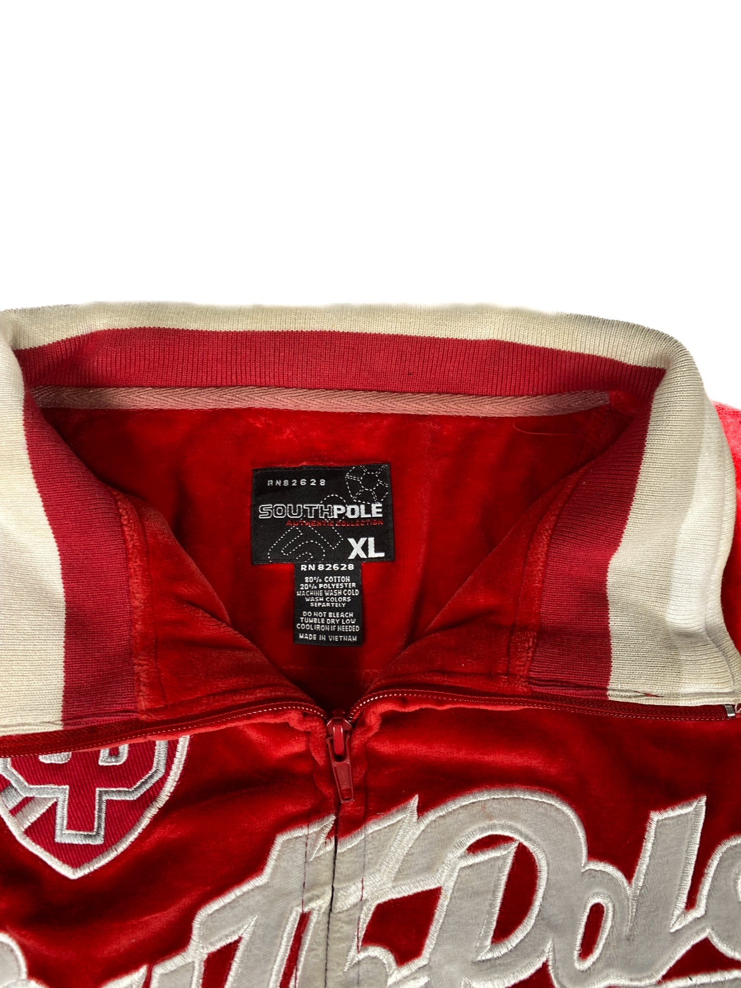 SouthPole Red Velvet Track Jacket