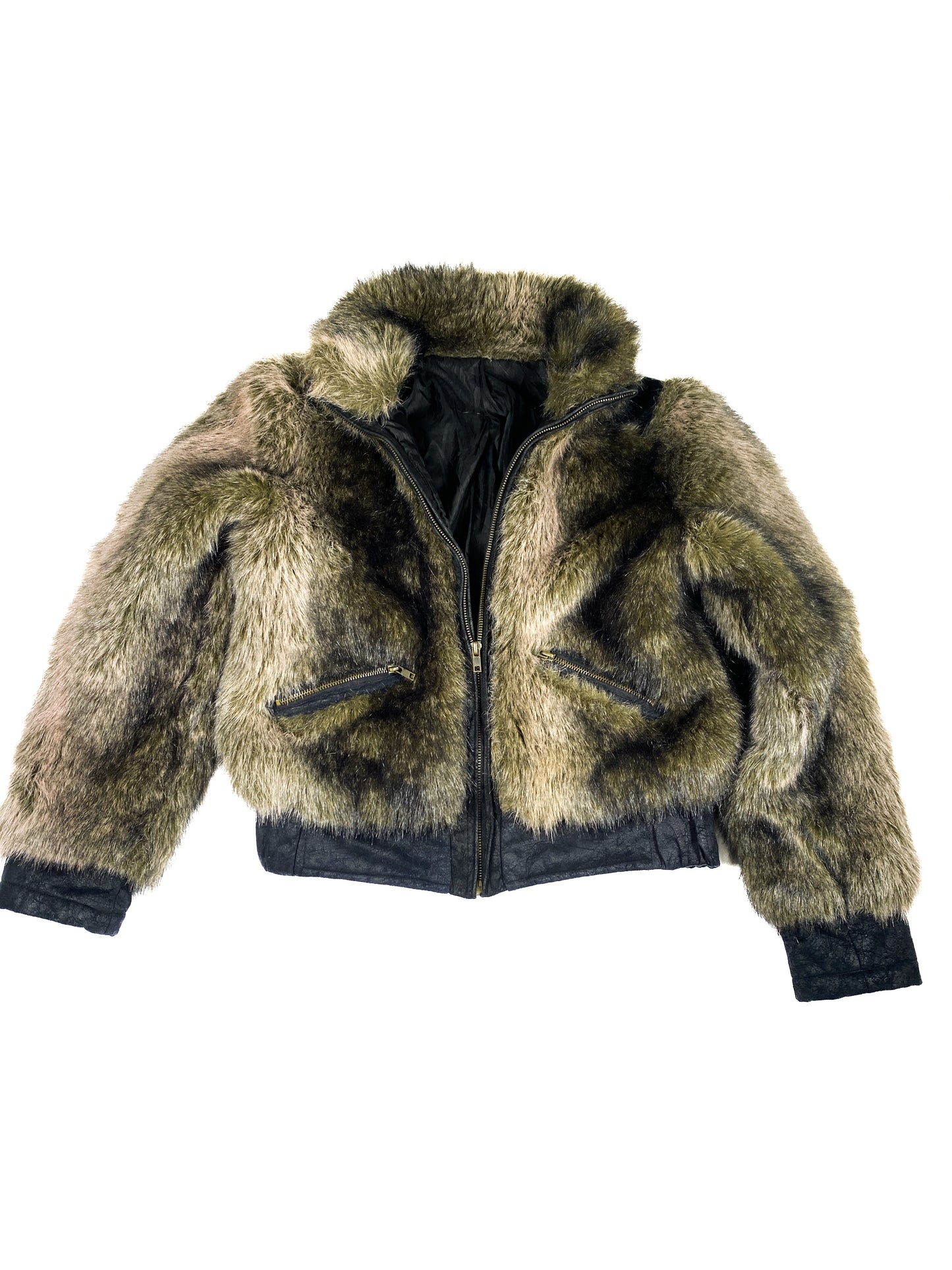 Cropped Faux Fur Coat