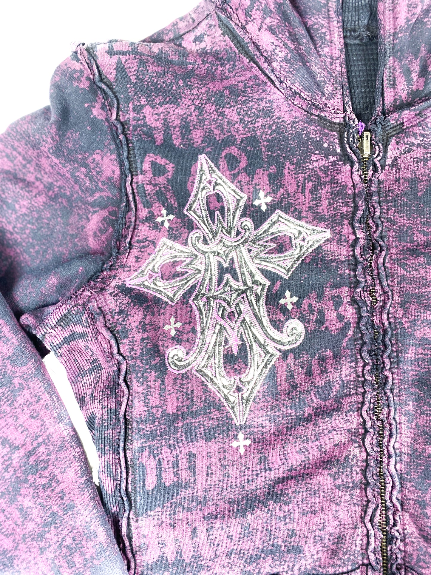 Affliction Reversible Thermal Zip-Up Hoodie