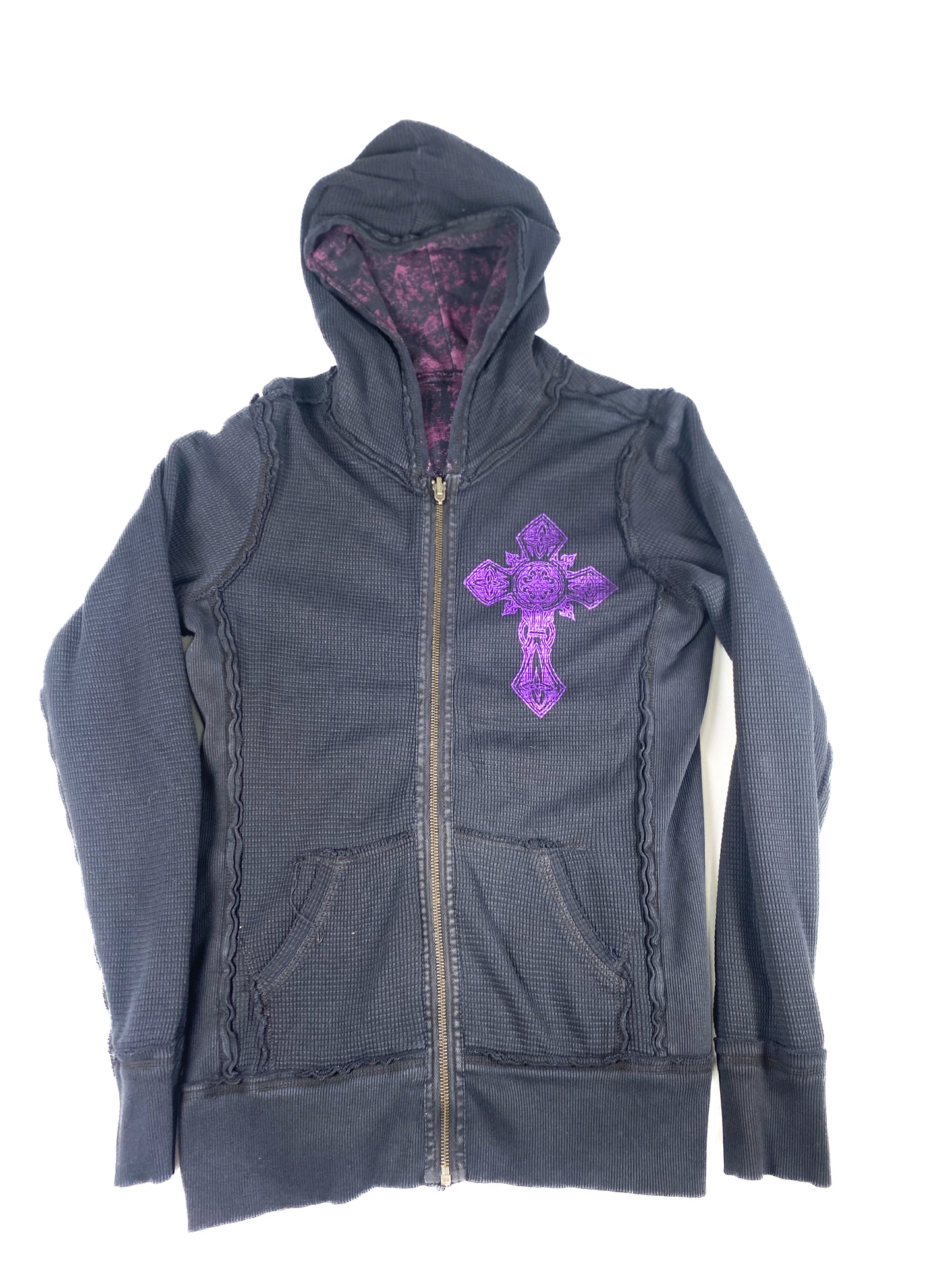 Affliction Reversible Thermal Zip-Up Hoodie