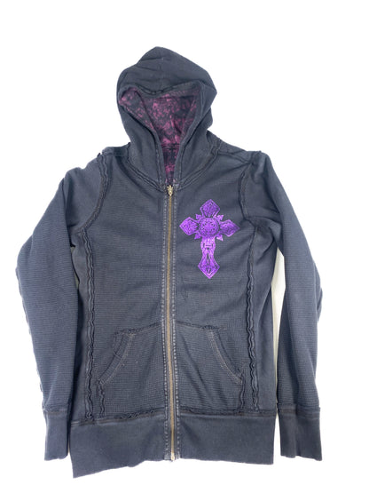 Affliction Reversible Thermal Zip-Up Hoodie